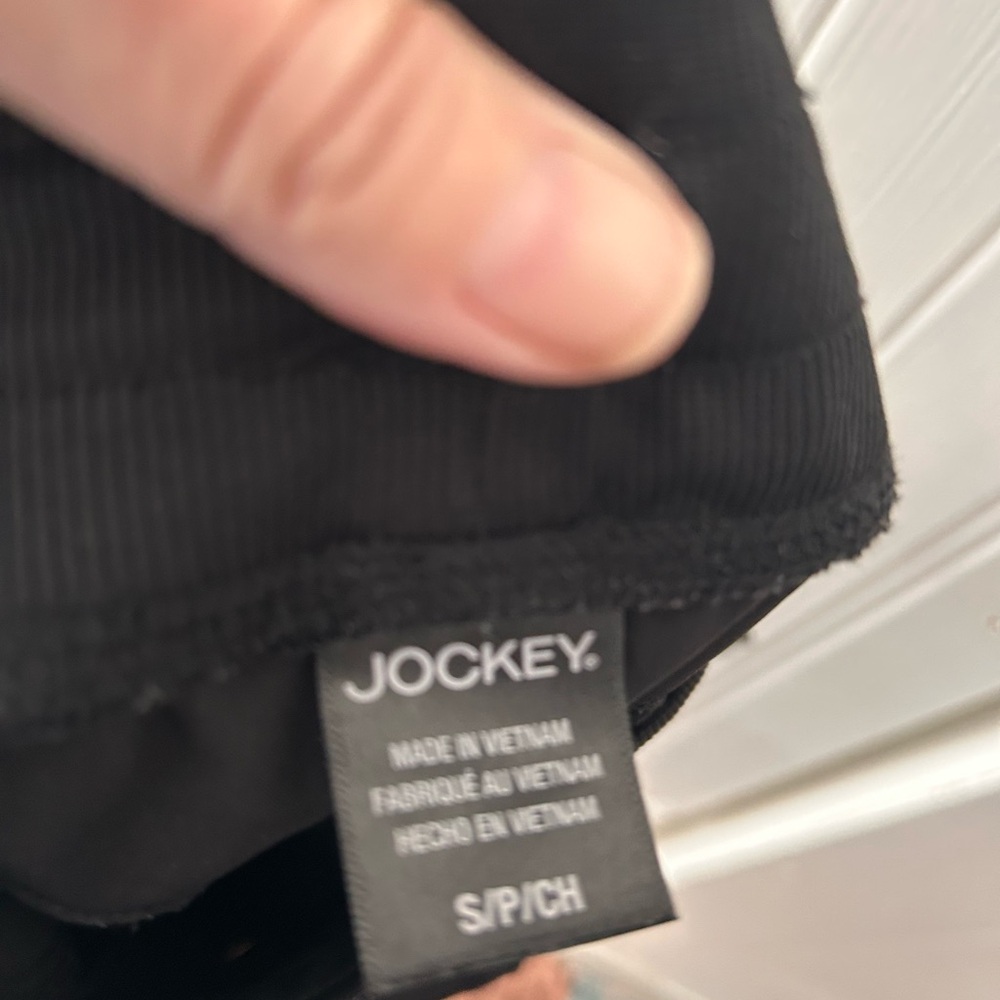 Jockey Black Casual Leggings w/Tie Elastic Waistband and Slit Ankle WOMEN’S NWOT - Picture 7 of 8